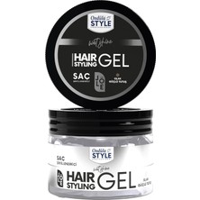MUJGAN Saç Jölesi 300 ml - Islak ve Parlak Görünüm, Güçlü Tutuş, Erkek & Kadın Için Saç Şekillendirici - Gray