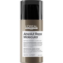 MUJGAN L'oréal Professionnel Moleküler Onarım Kreminde Bırakın | Isı Koruyucu | Pürüzsüzleştirici ve Kabarma Önleyici | Peptidler Bonder | Aşırı Kuru Hasarlı Saçlar Için | Bağların Güçlendirilmesi