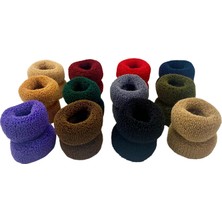 MUJGAN Miyamore Takı Teddy 24 Adet Renkli Saç Lastik Tokası Wintly Rengarenk