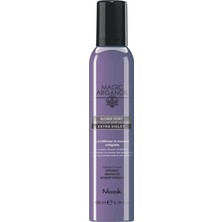 MUJGAN Nook Blonde Story Köpük, Argan ve Kuşburnu Özlü, Sarı ve Gri Saçlar Için Mor Tonlayıcı Bakım Köpüğü, 200ML