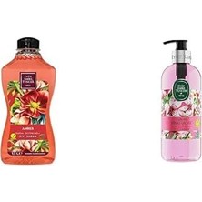 MUJGAN Eyüp Sabri Tuncer Doğal Zeytinyağlı Sıvı Sabun Amber 1,5 L Pet Şişe (1 x 1500 Ml) Xeyüp Sabri Tuncer Doğal Zeytinyağli Sıvı Sabun Japon Kiraz Çiçeği (500 Ml)