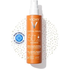 MUJGAN Vichy Capital Soleil Cell Protect Spf 50 Güneş Koruyucu Yüz ve Vücut Fluid Spreyi 200 ml
