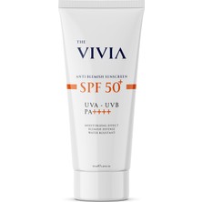 MUJGAN The Vivia Leke Karşıtı Yüksek Koruyucu Yüz Güneş Kremi Tüm Cilt Tipleri Spf 50+ 50 ml