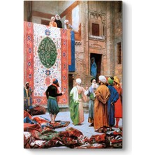 MUJGAN Jean Leon Gerome - Halı Tüccarı Tablosu 80 x 125