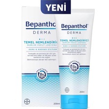MUJGAN Bepanthol Derma Temel Nemlendirici Günlük Vücut Losyonu 200 ml L Kuru ve Hassas Ciltler