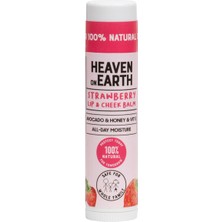 MUJGAN Heaven On EARTH%100 Doğal Strawberry Lip & Cheek Balm Nemlendirici Besleyici Renkli ve Çilekli Dudak ve Yanak Balmı