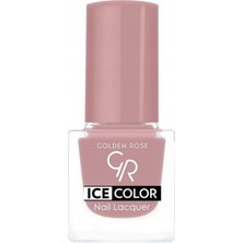 MUJGAN Golden Rose Ice Color Nail Lacquer No: 166 - Parlak Bitişli Mini Oje 6 ml