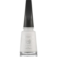MUJGAN Flormar Oje - Matte Nail Enamel M01 White Board