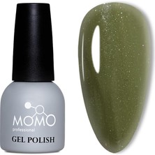 MUJGAN Momo Professional Kalıcı Oje S012 Simli Haki Yeşil 14 ml