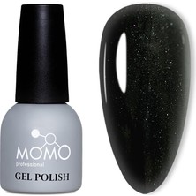 MUJGAN Momo Professional Kalıcı Oje S016 Hafif Simli Siyah 14 ml