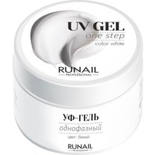 MUJGAN Protez Tırnak Uv Gel One Step White (Beyaz) 15GR.