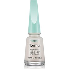 MUJGAN Flormar Nefes Alan Parlak Oje- Breathing Color Nail Enamel- 002 Milk Foam- 8682536032537