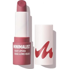 MUJGAN Miniso Lisanslı Minimalist Serisi Kadife Mat Ruj No 08 - Sofistike Şarap Tonu ve Pürüzsüz Dudak Renklendirici, 2017420612100