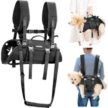 MUJGAN Köpek Sırt Çantası Taşıyıcısı 16-23 Lb Küçük Köpek Için,yürüyüş Bisikleti Için Çok Fonksiyonlu Tam Vücut Pet Kaldırma Koşumu,köpek Acil Sling
