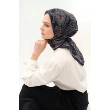 Silk Home Viskon Velora Eşarp Dört Mevsim Etro Desen Canlı Siyah 161017-20