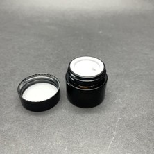 MUJGAN 10 cc Cam Amber Krem Kavanozu, Kapak Içi Contalı, Kahverengi Krem Kavanozu x 10 Adet