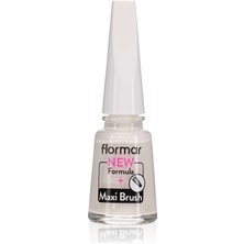 MUJGAN Flormar Klasik Parlak Bitişli Yüksek Pigmentli Oje -Nail Enamel- 400 Brıght Whıte New- 8682536035989