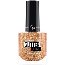 MUJGAN Golden Rose Glitter Shine Nail Lacquer No: 206 - Işıltılı ve Simli Parlak Oje