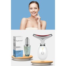 MUJGAN Yüz ve Boyun Ems Güzellik Cihazı + Collagen Serum (Gıdı,sarkma,kırışıklık)