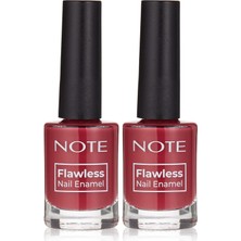 MUJGAN Note Nail Flawless Oje 08 Romantic Time -Pembe (2 Paketi)