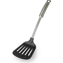 MUJGAN Flonal Plastik Uçlu Delikli Spatula 36 cm