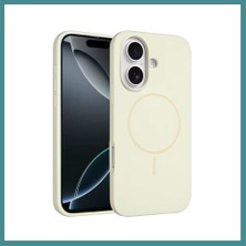 Bezos Joko iPhone 16 Plus Uyumlu Kılıf Jully Magsafe Kapak - Bej Mac