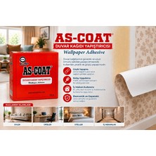 As Floor As-Coat Duvar Kağıdı Yapıştırıcısı 250 gr | Duvar Kağıdı Tutkalı Selüloz Bazlı