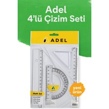 Adel Okul Geometri Çizim Seti 4 Parça