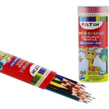 Fatih Metal Tüp 36'lı Kuru Boya Kalemi 36 Renk Kuru Boya