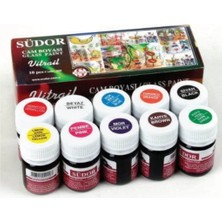 Südor Vitrail Cam Vitray Boyası 10 Renk x 25 Ml.