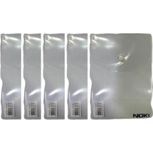 Noki A6 Şeffaf Çıtçıtlı Zarf Dosya 5 Adet