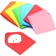 Doğan Dogan 7X9CM Karışık 10 Renkli Zarf - 10'lu Paket
