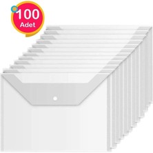 Noki Şeffaf Dosya Çıtçıtlı Evrak Zarfı 100 Adet