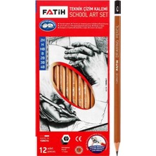 Fatih 12LI Teknik Çizim Kalemi Okul Seti (Dereceli Kalem)