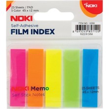 Noki Film Index Memo 5 Renk 12X45MM 25 Yp. 12050 Yapışkan Notluk 1 Adet