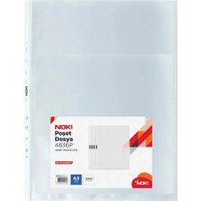 Noki Poşet Dosya Dikey A3 Poşet Dosya (25 Li Paket)