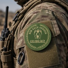 Atölyeden Premium Bir Gece Ansızın Gelebiliriz Çift Başlı Kartal Cırtlı Pla Patch Arma - Taktik Askeri Peç