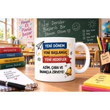 Yeni Dönem, Yeni Başlangıçlar – Motivasyon Kupa Bardak Baskı Tasarımı