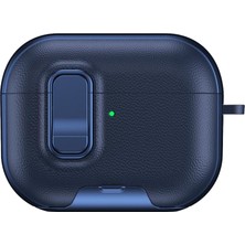 Svoria Store Apple Airpods Pro 3 (3.nesil) Rova Deri Kılıf - Lacivert