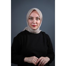 Zera Eşarp Vizon Düz Pamuklu Eşarp - 2120