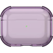 Morado Se siente Perfecto Apple Airpods Pro 3 (3.nesil) Crystal Kılıf - Mor