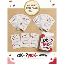 LUXMON Ok Mu Nok Mu? Red Flag Kart Oyunu Çiftler Sosyal Soru ve Eğlenceli