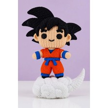 Hunga Dragon Ball Son Goku Yün Örgü Görünümlü Figür | Sevimli Anime Dekoru