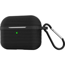 Gees Global  Airpods 4 (4.nesil)/airpods 5 (5.nesil) Raven Silikon Kılıf - Siyah