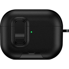Gees Global  Airpods Pro 3 (3.nesil) Rova Deri  Kılıf - Siyah