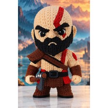 Hunga God Of War Kratos Yün Örgü Görünümlü Figür