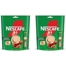Toptan Budur Fındık Aromalı Çözünebilir Kahve Karışımı, Beyazlatıcılı, 10 x 17 G, 2'li Paket