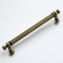 Toptan Budur Dolap, Selçuklu Antik Sarı Metal Kulp 192 mm Mobilya Çekmece Mutfak Dolabı Kapak Kulpları Kulb