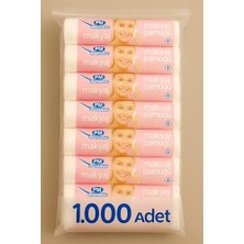 Toptan Budur Nistabolje 1000 Adet Makyaj Temizleme Pamuğu Makyaj Pedi Pamuk