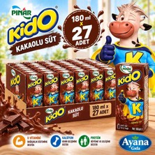 Pınar Kıdo Kakaolu Süt 180 ml x 27 Adet